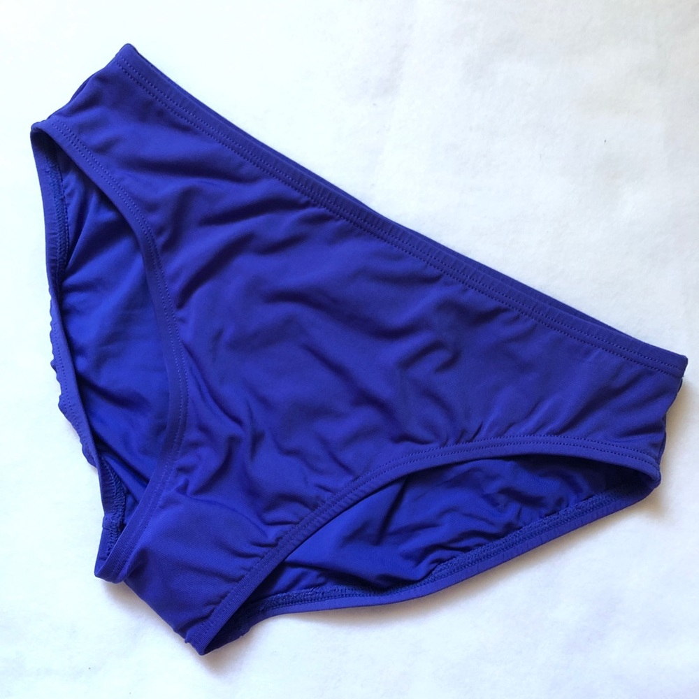 Anthropologie NEW Janitzen royal blue bikini bottoms